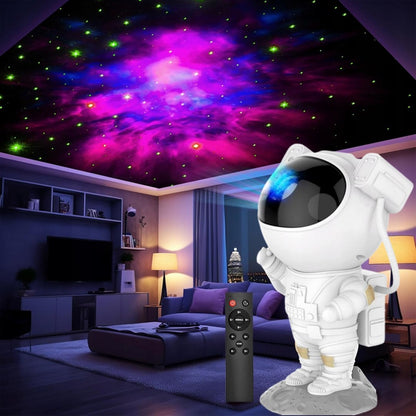 PROJEKTOR GWIAZD LAMPKA NOCNA RZUTNIK LED ASTRONAUTA KOSMONAUTA + PILOT + Darmowa dostawa